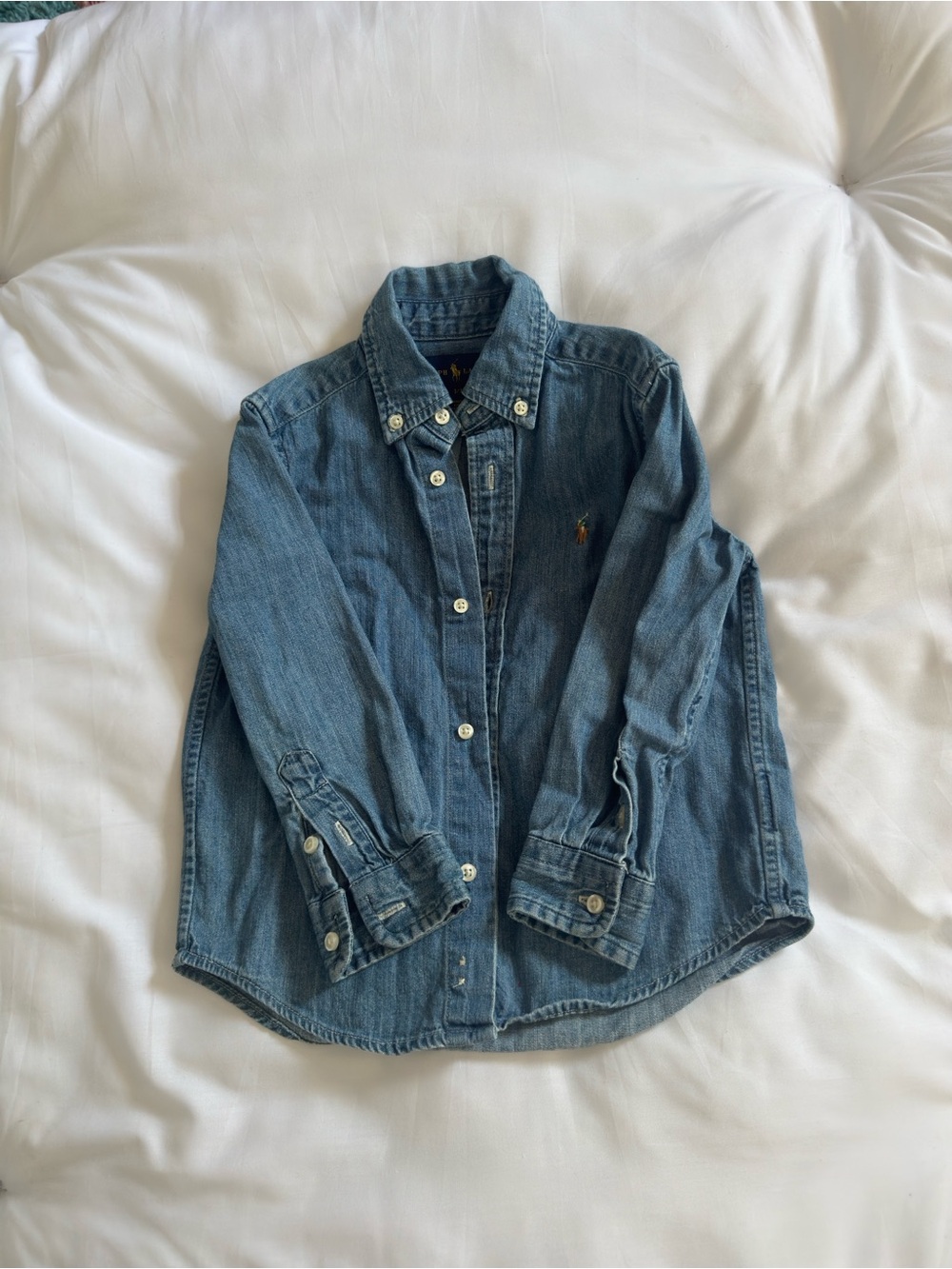 Ralph Lauren Kids Denim Button-Front Jacket - Blue